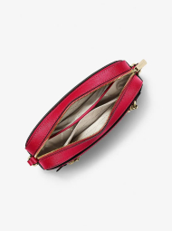Женская кожаная сумка кроссбоди Michael Kors на молнии 1159784069 (Красный, One size)