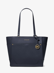 Женская большая сумка тоут Michael Kors из кожи 1159785637 (Синий, One size)