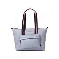 Женская большая сумка тоут Tommy Hilfiger мягкая 1159791516 (Серый, One size)