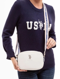 Женская сумка кроссбоди U.S. Polo Assn с логотипом 1159794564 (Белый, One size)