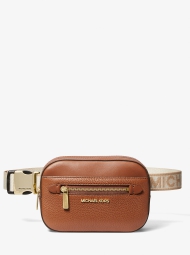 Женская поясная сумка Michael Kors бананка на молнии 1159794656 (Коричневый, One size)