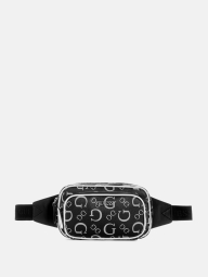 Поясна сумка Guess бананка 1159794680 (Чорний, One size)