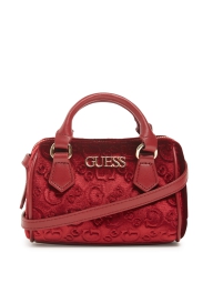 Бархатная сумочка мини-кроссбоди Guess с логотипом 1159796993 (Красный, One size)