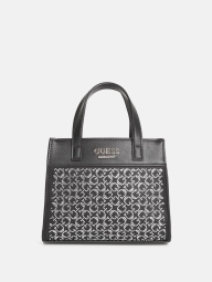 Женская мини сумочка кроссбоди Guess на кнопке 1159799280 (Черный, One size)