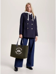 Женская большая сумка шоппер Tommy Hilfiger 1159799697 (Зеленый, One size)