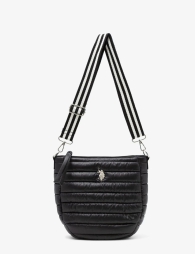 Стеганая сумка через плечо U.S. Polo Assn 1159799767 (Черный, One size)