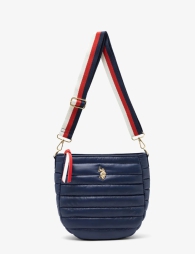 Стеганая сумка через плечо U.S. Polo Assn 1159799768 (Синий, One size)