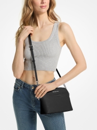 Жіноча шкіряна сумка кроссбоді Michael Kors на блискавці 1159802127 (Чорний, One size)