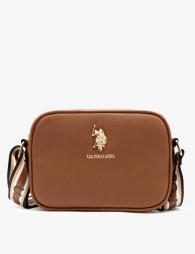 Женская сумка кроссбоди U.S. Polo Assn с логотипом 1159802498 (Коричневый, One size)