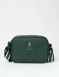 Женская сумка кроссбоди U.S. Polo Assn с логотипом 1159804595 (Зеленый, One size)