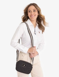 Женская сумка кроссбоди U.S. Polo Assn с логотипом 1159804782 (Черный, One size)