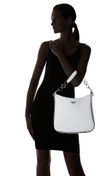 Женская сумочка Guess на плечо с логотипом 1159810088 (Белый, One size)