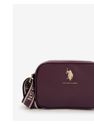 Женская сумка кроссбоди U.S. Polo Assn с логотипом 1159814410 (Бордовый, One size)
