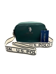 Женская сумка кроссбоди U.S. Polo Assn с логотипом 1159814413 (Зеленый, One size)