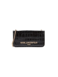 Сумка через плечо Karl Lagerfeld Paris из кожи 1159816179 (Черный One size)