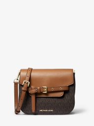 Женская сумка кроссбоди Michael Kors с принтом 1159821374 (Коричневый One size)