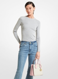 Жіноча сумка кроссбоді Michael Kors у подарунковій коробці 1159823163 (Молочний/Рожевий One size)