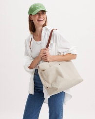 Сумка-шоппер Levi's з логотипом 1159825083 (Бежевий One size)