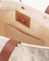 Сумка-шоппер Levi's з логотипом 1159825083 (Бежевий One size)
