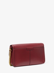 Кожаная сумка кроссбоди Michael Kors с логотипом 1159825347 (Бордовый One size)