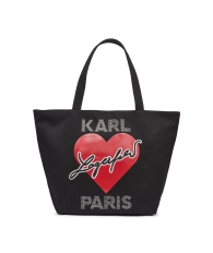 Женская сумка-шоппер Karl Lagerfeld Paris с принтом 1159827753 (Черный One size)