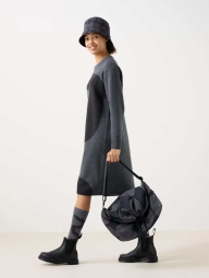 Сумка через плечо UNIQLO на шнурке с принтом 1159828192 (Серый One size)