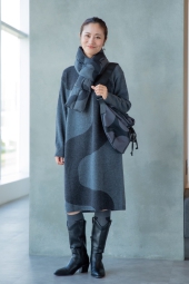 Сумка через плечо UNIQLO на шнурке с принтом 1159828192 (Серый One size)