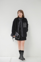 Сумка через плечо UNIQLO на шнурке с принтом 1159828192 (Серый One size)