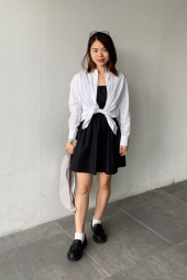 Сумка в сеточку от UNIQLO через плечо 1159831093 (Серый One size)