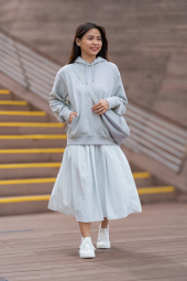 Сумка в сеточку от UNIQLO через плечо 1159831093 (Серый One size)