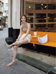 Сумка в сеточку от UNIQLO через плечо 1159831138 (Белый One size)