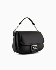 Женская сумка через плечо с монограммой-логотипом  Armani Exchange 1159831836 (Черный One size)