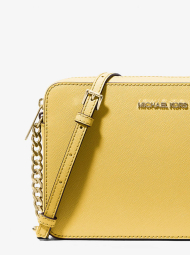 Шкіряна жіноча сумка кроссбоді Michael Kors у подарунковій коробці 1159831882 (Жовтий One size)