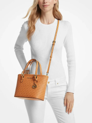 Женская сумка тоут Michael Kors на молнии в подарочной коробке 1159832383 (Оранжевый One size)