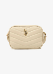 Женская сумка кроссбоди U.S. Polo Assn из экокожи 1159832658 (Бежевый One size)