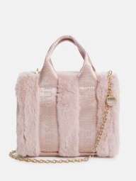 Женская сумочка через плечо Guess с экомехом 1159833632 (Розовый One size)