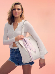 Сумка-шоппер Victoria's Secret на молнии 1159833830 (Молочный One size)