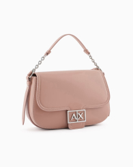 Женская сумка через плечо с монограммой-логотипом Armani Exchange 1159834181 (Розовый One size)