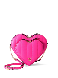 Женская сумка кроссбоди Victoria's Secret в форме сердца 1159834537 (Розовый One size)