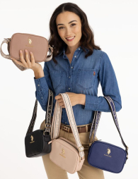 Женская сумка кроссбоди U.S. Polo Assn с логотипом 1159834714 (Розовый One size)