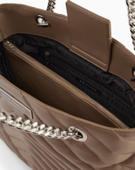 Стеганая сумка Armani Exchange 1159834825 (Бежевый One size)