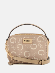 Женская сумка кроссбоди Guess с принтом 1159835461 (Бежевый One size)