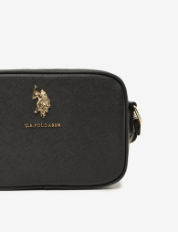 Женская сумка кроссбоди U.S. Polo Assn с логотипом 1159835471 (Черный One size)