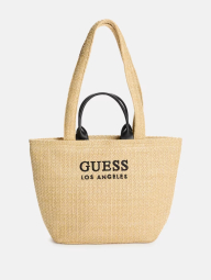 Соломенная сумка-тоут Guess с вышитым логотипом 1159835917 (Бежевый One size)