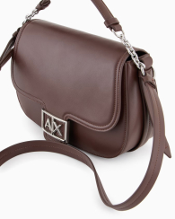 Женская сумка через плечо с монограммой-логотипом  Armani Exchange 1159836032 (Коричневый One size)