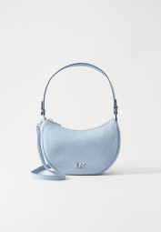 Женская текстильная сумка кроссбоди Michael Kors на молнии 1159838057 (Голубой One size)