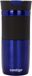 Синяя термокружка Contigo SnapSeal термочашка термос art641060