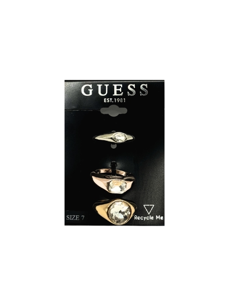 Набор из 3 колец GUESS с камнями 1159806284 (Разные цвета, 7)