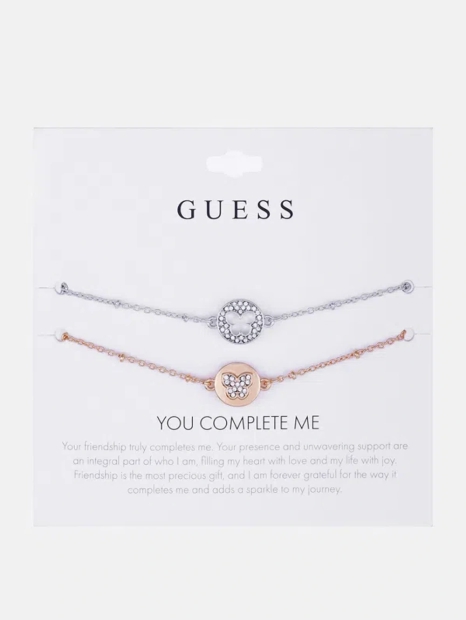 Набор из двух колье GUESS с подвесками 1159810345 (Золотистый/Серебристый, One size)