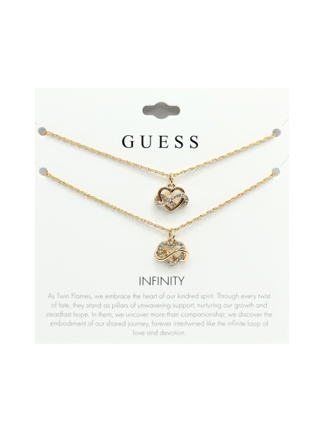 Набор из двух колье GUESS с подвесками 1159810346 (Золотистый, One size)